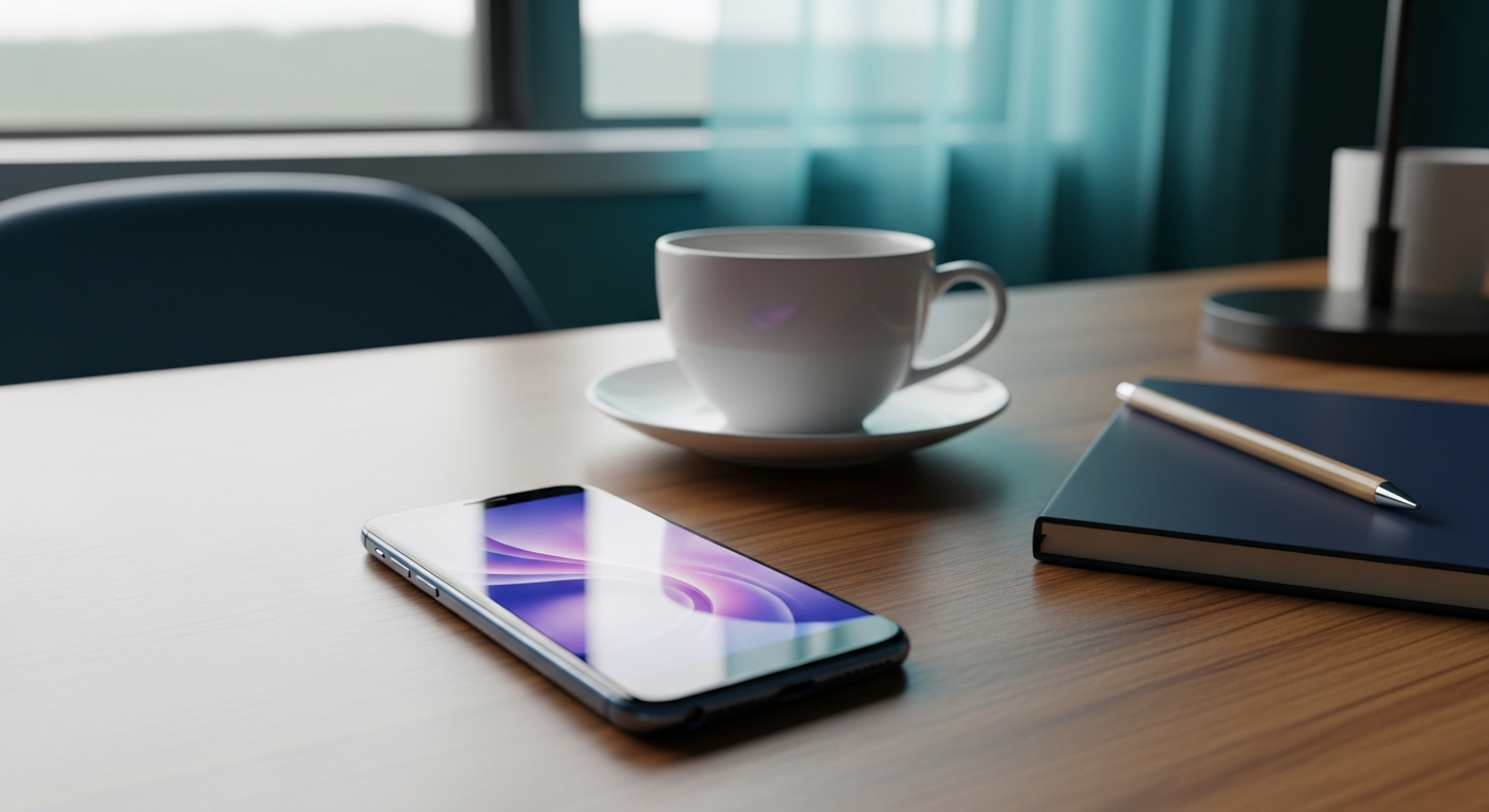 スマホで小さな作業から効率化を始める在宅デスク