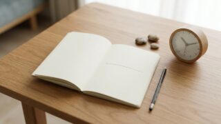 紙に1本の線を引いて不具合の切り分け方法を考える机の上