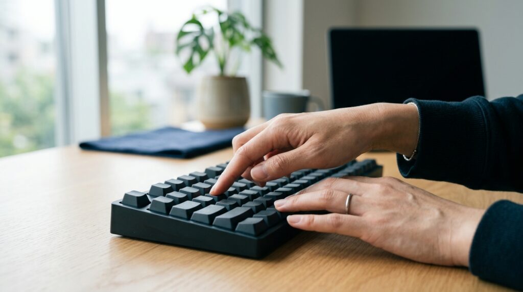 Ctrlキーを2回押してCliborを呼び出す様子